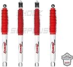 Rancho RS55042 RS55254 RS5000X Series Set of Front & Rear Shocks fits 2005 2016 F250 Super Duty 4WD - Improved Handling & Performance, Handles Extreme Temperature Changes