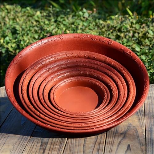 Éviter les taches d'eau des pots de fleurs avec les soucoupes blanches 11cm - 4