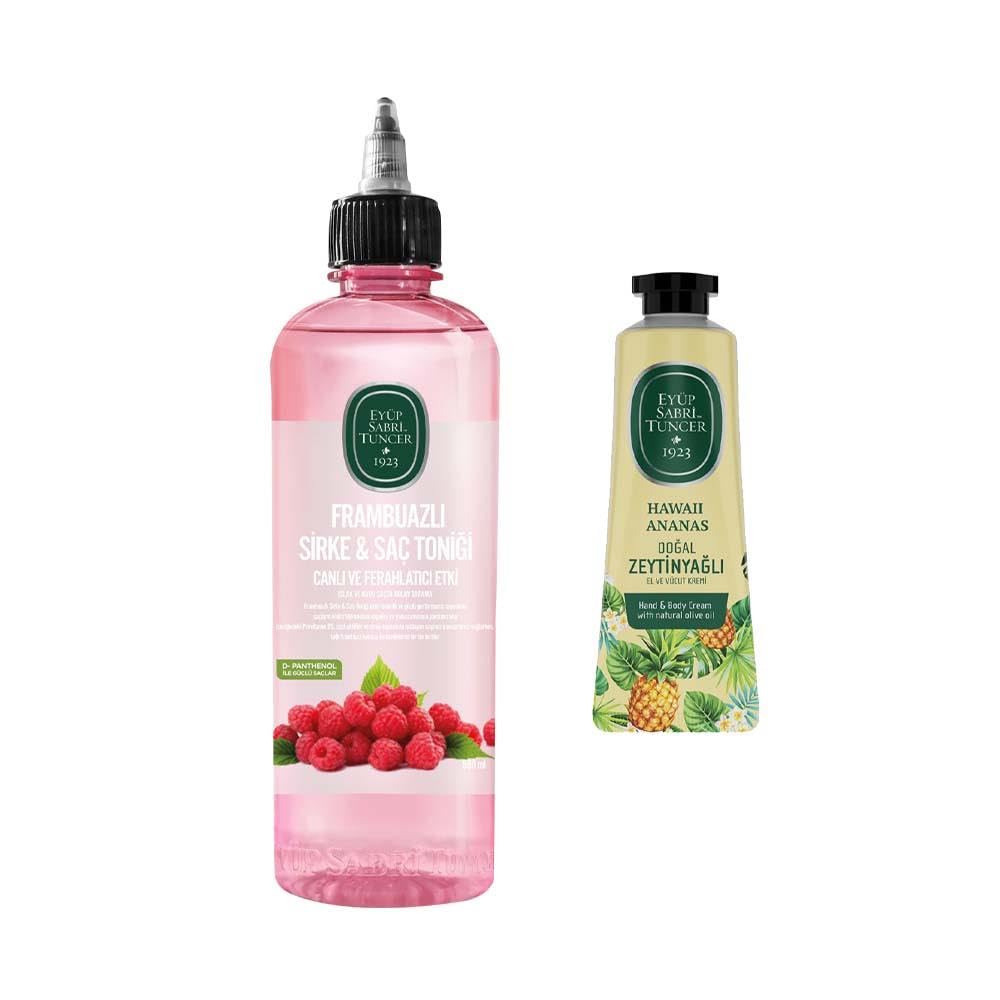 Eyüp Sabri Tuncer Frambuazlı Sirke & Saç Toniği 500 ml Ve Havaii Ananas 50 ml