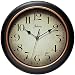 Infinity Instruments Precedent Silent Sweep 12 inch Wall Clock