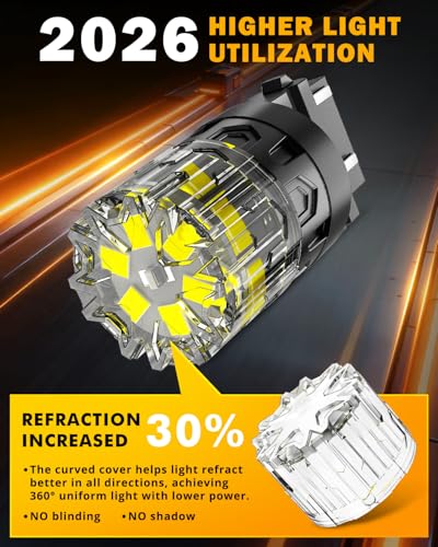 Image of Auxbeam 2026 B2 Series 3157 LED Bulbs White Backup Reverse Light