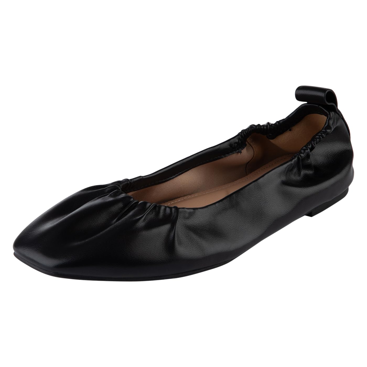 Comfort Plus Womens Mia Square Toe Scrunch Flat by Payless