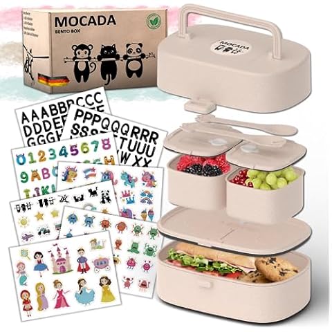 MOCADA® BPA-Free Leak-Proof Bento Box with Stickers Cover