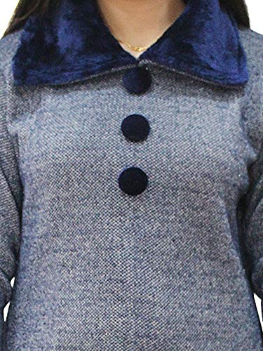 Image of Matelco Women's Wool Straight Kurti for Winters (Ad04Caz45 Black Parent).