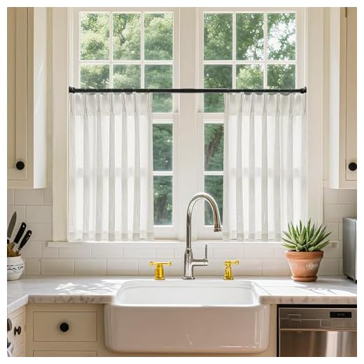 Cream Linen Cafe Curtains