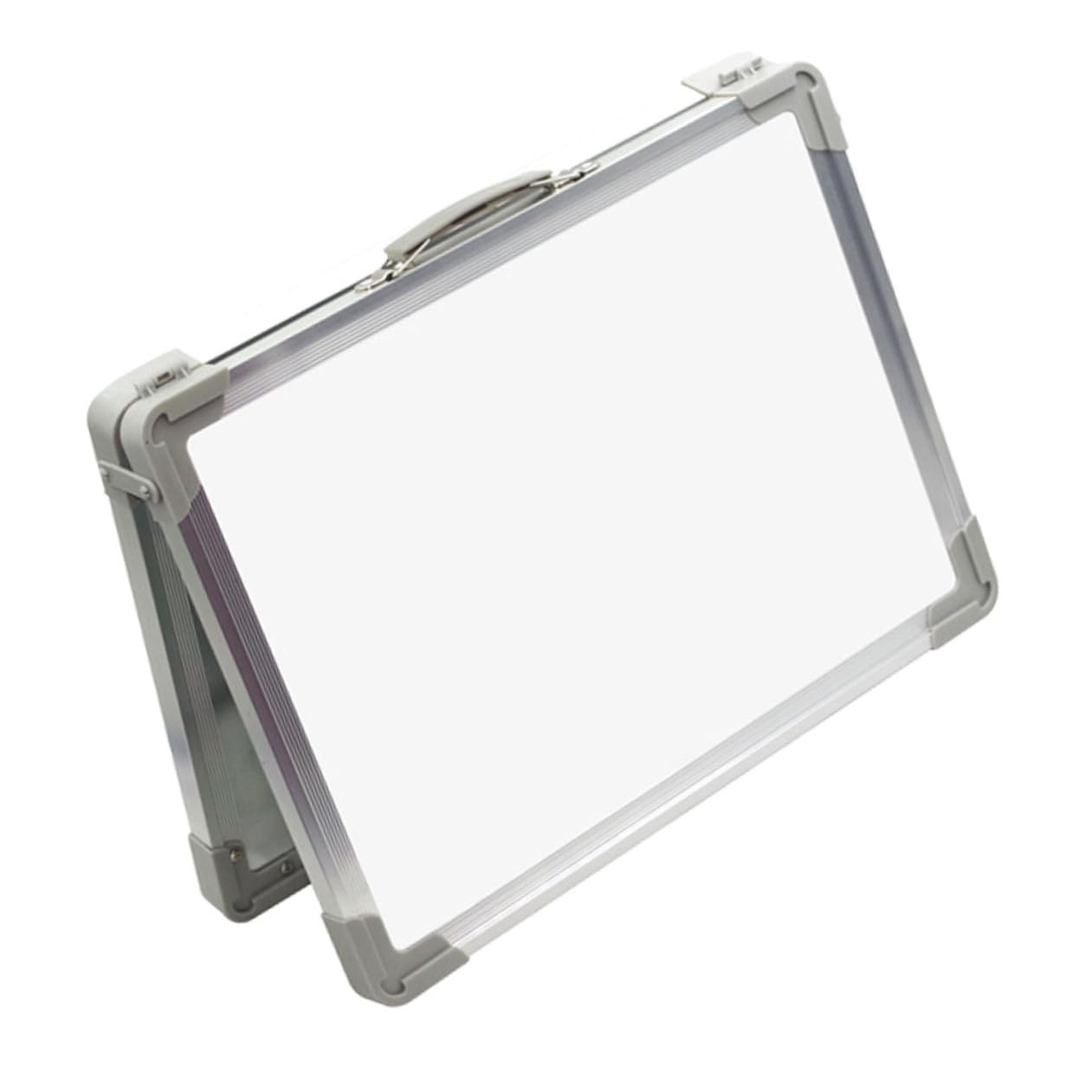 UKCOCO Lavagna Magnetica Bifacciale da Tavolo Mini Lavagna Bianca Cancellabile Leggera Supporto Pieghevole Magnetica Portatile per Ufficio e Casa