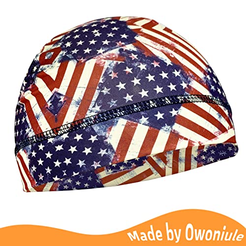 Image of 6 Pcs Skull Cap Sweat Wicking Helmet Liner Breathable Cycling Beanie Running Sports Hat Cooling Head Wraps for Men