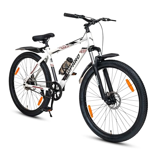 VESCO Leopard 27.5-T Cycle for Men with Front Suspension | Frame 18 Inch | Single Speed MTB Mountain Bike | Ideal for 17+ Years Adult Men & Women (White)