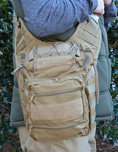 Molle Pistol Gun Concealed carry Range Bag Pouch Tactical Camouflage Army TAN
