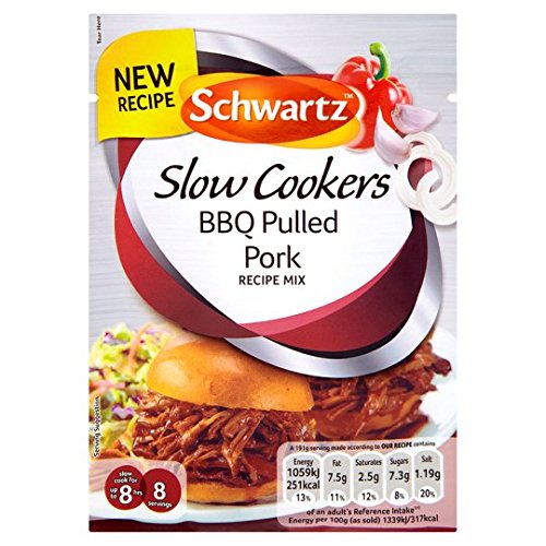 Schwartz Slow Cooker Pulled Pork Recipe Mix 35g Grocery