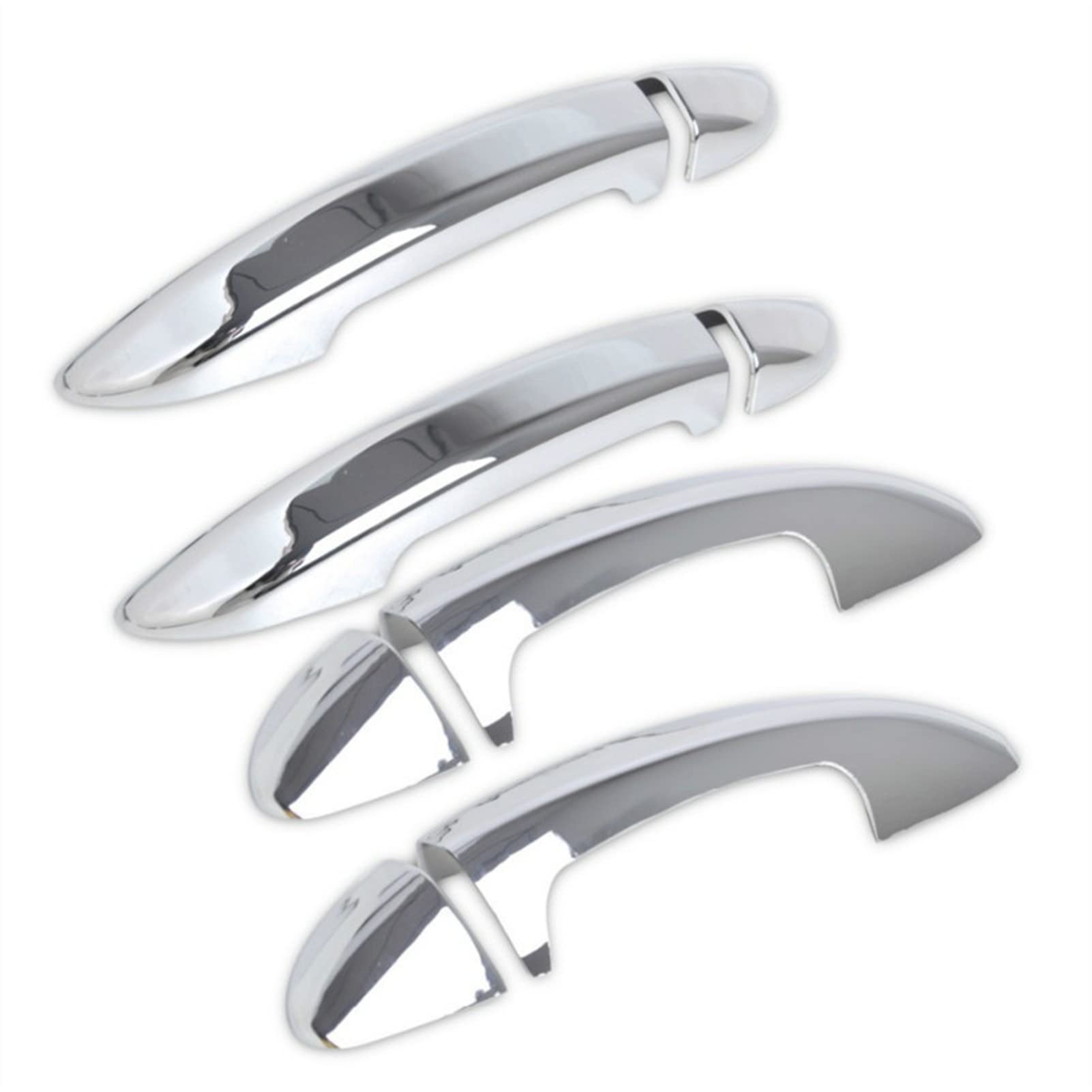 Rinkteea 1 Exterior Car Door Handle For Passat Cc B6 B7 Chrome Carbon Fiber Car Door Handle Cover Trim Styling Accessories(1)