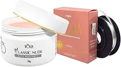 Gel Volia Classic Nude e Fibra de vidro rolo Kit Volia