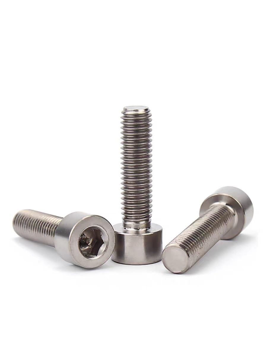 10 tornillos de cabeza hexagonal de metal M8 M10 DIN912 GR2, sujetadores ligeros y de alta resistencia(M10x45mm)