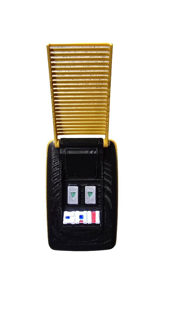 Handmade Generation 5 Communicator Style Memorabilia – 3D Printed Fan-Made Sci-Fi Display Prop Model Toy Figure for Retro Collectors