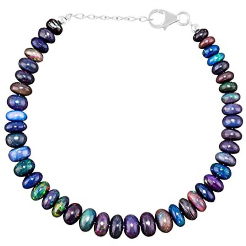 Bracelet en opale noire ajustable LK_STACK_01005 : fini les bijoux rigides et fragiles