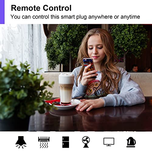 ANTELA Slimme Stekker 16 A Wifi met Energiemeter, Timer en Schema's, Compatibel met Alexa Echo & Google Assistant, Smart Life APP, 2.4 GHz, 2 Stuks - Afbeelding 8