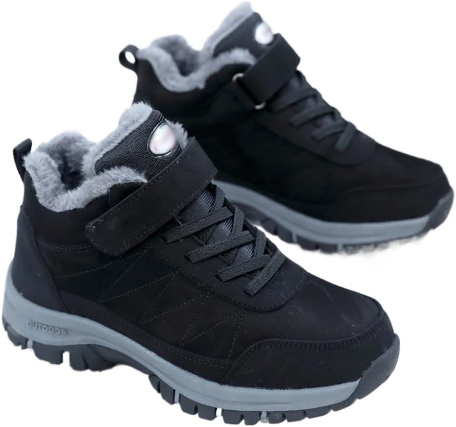 Sneakers Men Winter Shoes Warm Plush Ankle Boots Snow Casual Warm Winter Platform Men Shoes(39 Code)