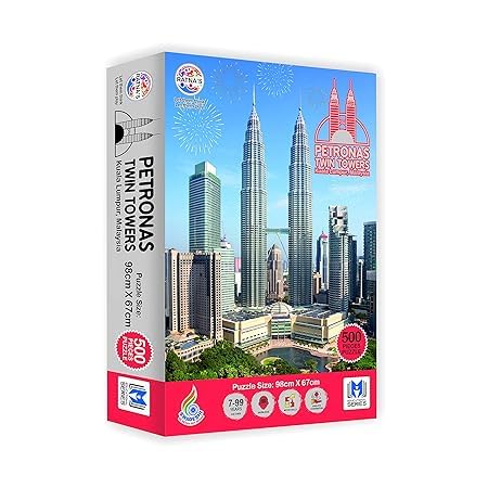 KIDSNEY Petronas Twin Towers Malaysia 500 Pieces Jumbo Floor Jigsaw Puzzle (B0D4M1N7WG) Amazon Price History, Amazon Price Tracker