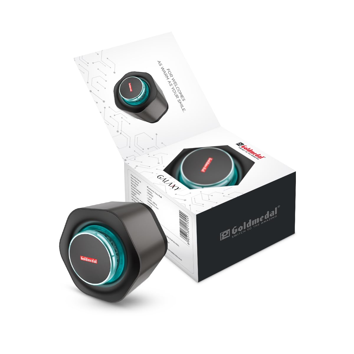 Goldmedal Galaxy Slide Wired Door Bell | Calling Bell For Home | Door Bell for Office,School | Elegant Design With Flashing LED Light | Black