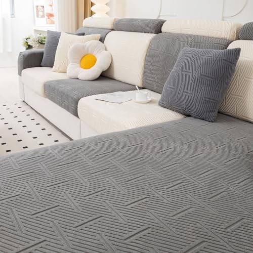 Housse canapé antidérapante et extensible pour protéger un canapé 3 places