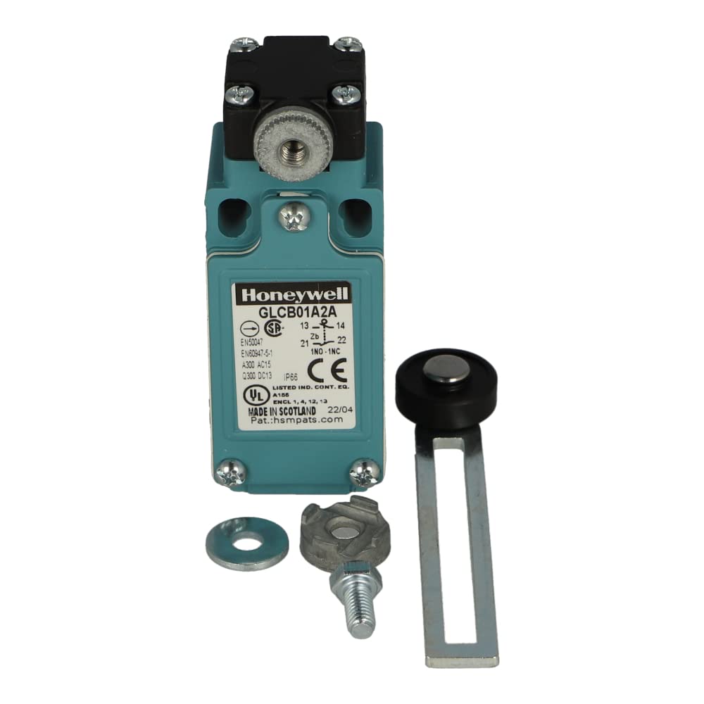 GLCB01A2A | HONEYWELL MICRO SWITCH, 1NC+1NO, SPDT, SNAP ACTION, SIDE ROTARY WITH ROLLER - ADJUSTABLE