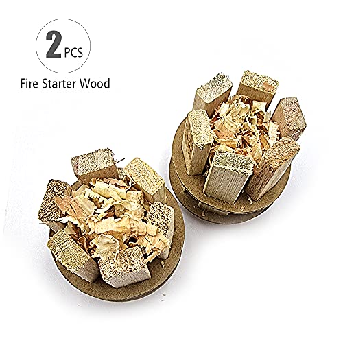 Fire Starter Wood 2 pcs for Fire Pit, BBQ and Camping - Image 5