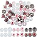 Weewooday 36 Embouts d'Écouteurs Silicone de Remplacement Embouts d'Écouteurs Mousse de Mémoire Embouts d'Isolation de Bruit, 3 Couleurs, 3 Tailles (Rouge Grisâtre, Rouge Transparent et Transparent)