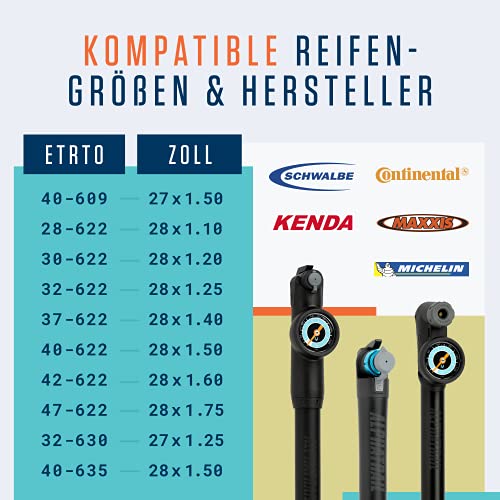Alphatrail Fahrradschlauch Rick 28 Zoll AV Autoventil 2X Set mit Mobilitätsgarantie I Kompatible Fahrradreifen Schwalbe, Continental, Conti, Michelin, Kenda & Maxxis Fahrrad Schlauch - Image 3