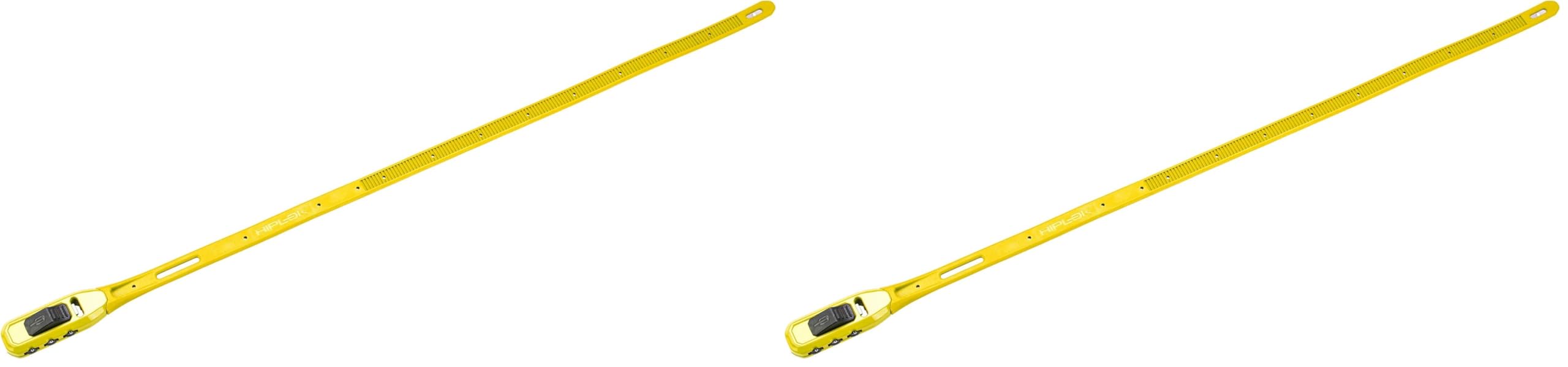 Hiplok ZCOM1YL Multifunktions Sicherheitsband, Gelb, 43 cm Schließumfang (Packung mit 2)