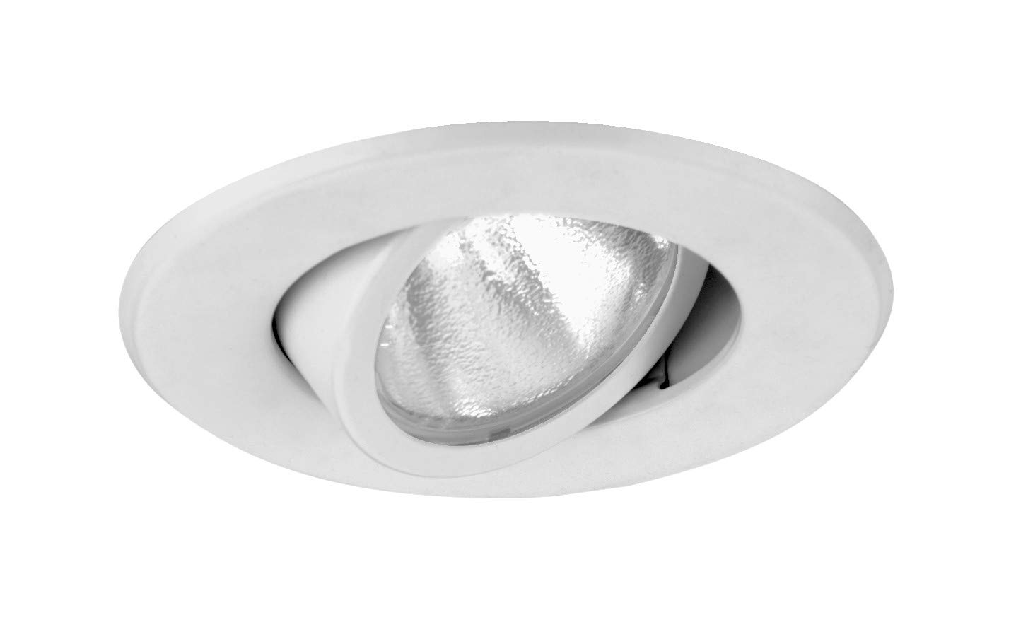 NICOR Lighting 4 in. White Recessed Adjustable Gimbal Ring Trim