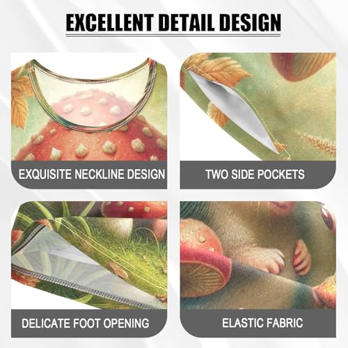 Hedgehog Cute Pajama Set Short Sleeve PJ Set Cotton Summer Pajamas Sleepwear Soft 5Y4