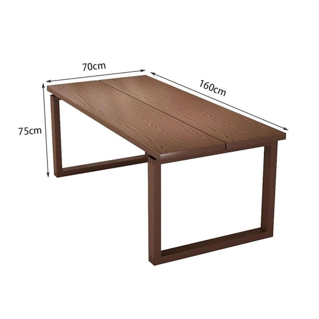 Schreibtisch Massivholz-Schreibtisch, Werkbank, Zuhause, Wohnzimmer, Arbeitszimmer, Langer Tisch, Log-Büro-Schreibtisch, Computertisch Büro Desk(160 * 70 * 75cm)