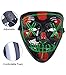 Mascaras Halloween de Terror LED MáScara Luminosa ,Purga Grimace Mask 4 Modos...