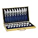 TOOYOO Pacco Regalo Set di Posate da Tavola per 9 Persone, Set 36 Pezzi,in Acciaio Inox 18/10, 9 forchette, 9 cucchiai, 9 coltelli, 9 cucchiaini da té,Silver+Blue