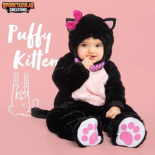 Disfraz de gato bebé para niñas Halloween miniatura 2
