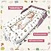 UGRASEA Baby Lounger, Foldable Portable Infant Lounger, Baby Nest Cover, Suitable for 0-24 Months Newborn Baby Lounger,Home Travel Dual-Purpose Baby Nest（Pink Zoo）