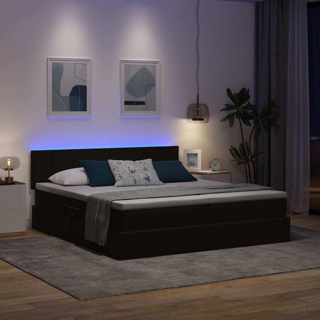 LED Integrate Velluto Contenitore Laterale Rettangolare Nero