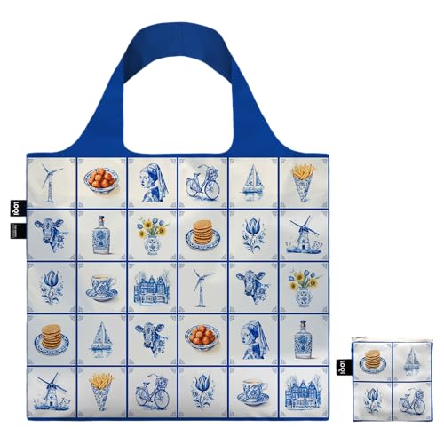 Sac recyclé LOQI DELFT pour vos courses de marché et sorties plage