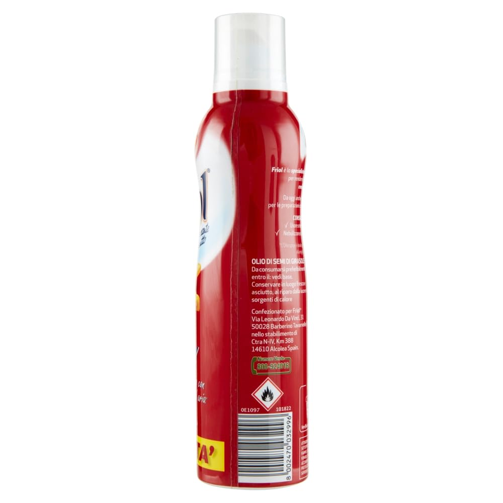 Italian Gourmet olio spray Sprühöl für Heißluftfritteuse Küche 12 x 150ml