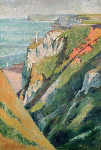 Tableau moderne Falaise et mer d'Emile Bernard peinture sur toile 60x90cm