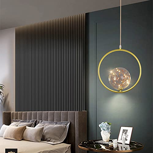 Lámpara colgante de techo para iluminar estancias oscuras con diseño geométrico 4