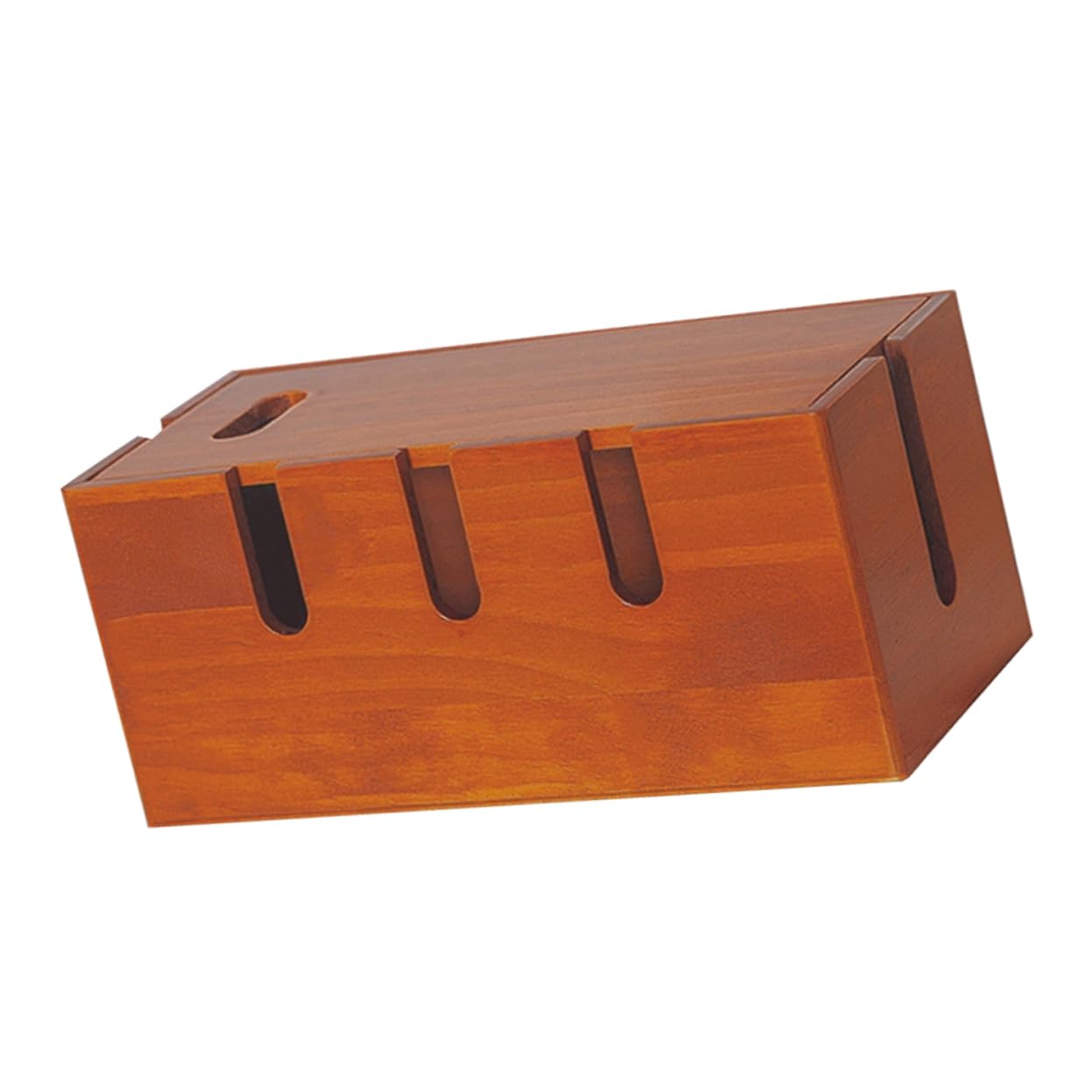 Angoily Kabelmanagementbox Kabel-Organizer Holzgehäuse Zum Verstecken Von Stromkabeln Und Aufbewahrung Von Steckdosenleisten Und Ladegeräten Für Schreibtisch