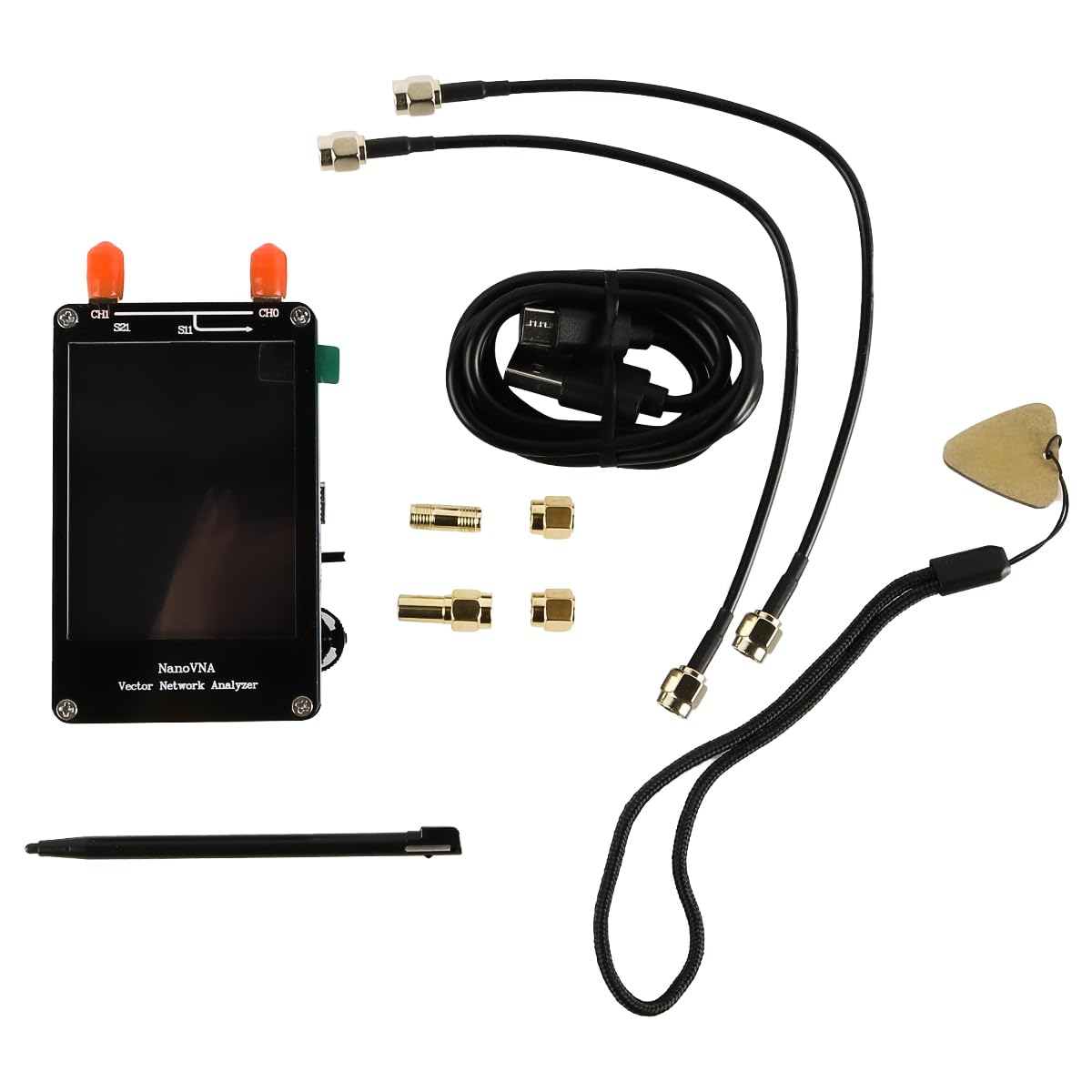 Tiardey Vector Network Antenna Analyzer Multi-Function Test Phase Delay Voltage Standing Wave Ratio Smith Chart Data Storage