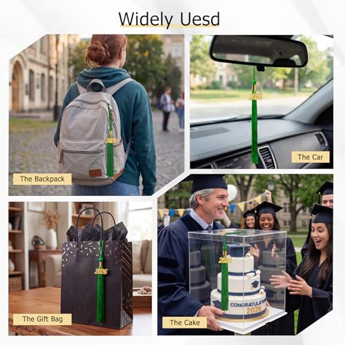 Image of GraduationMall Single&Multiple Color Graduation Tassel with 2026 Year Charm 9 inch