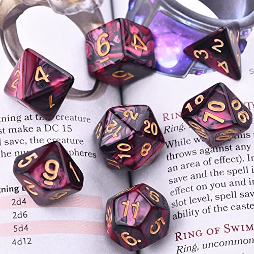 Amiven 7D30C Dnd Dice Sets 30 X 7 (210Pcs) Polyhedral Rpg Dice For Dungeons And Dragons Tabletop Role Playing Adventure Games thumb #7