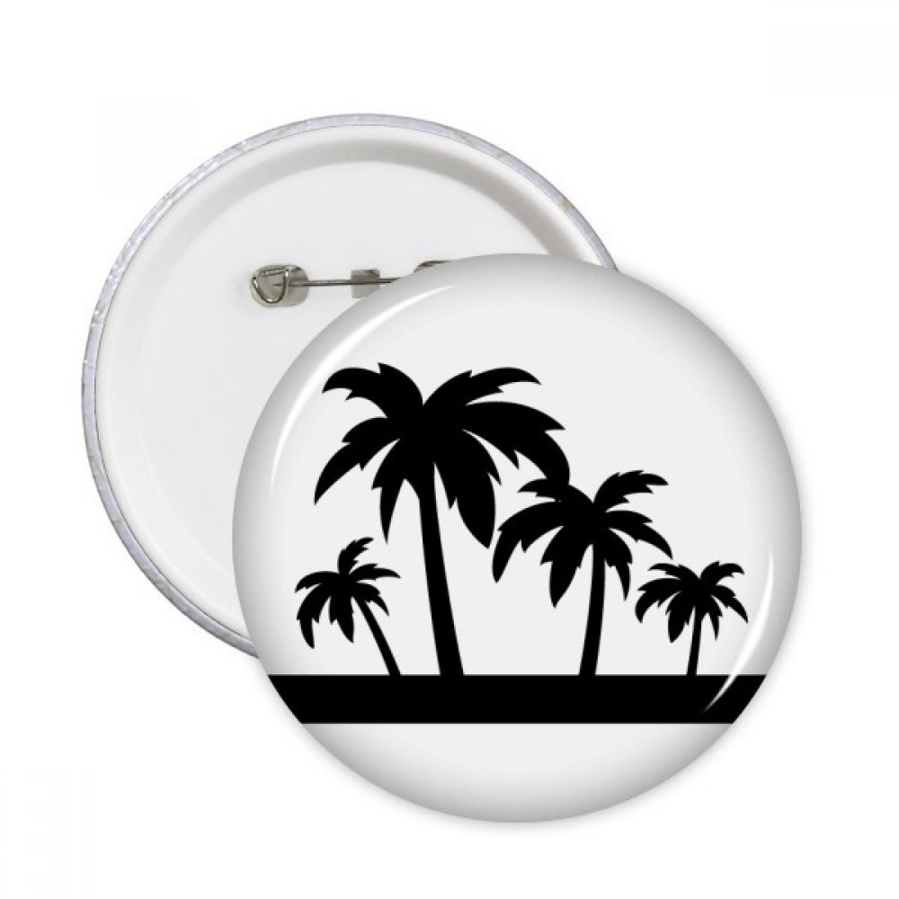 Badge arbre noir de noix de coco bouton vêtements multicolore