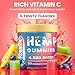HOOLOO Hemp Gummies for Deep Bedtimes, Unwind, Focus - 6 Fruity Flavors Big Cubes Gummy Infused Vitamins Omega 3 - Extra Stength 4,500,000mg for Adults - Made in USA