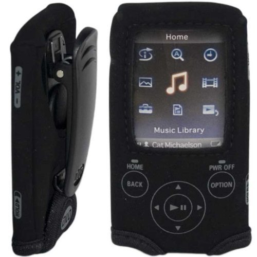 DLO Philips Electronics DLA71037B/17 Action Jacket for Sony E-430 MP3 Player with Adjustable Armband and Belt Clip -Black