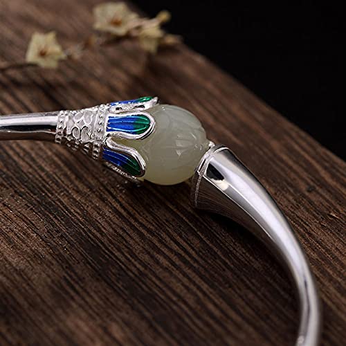 S925 bracelet ouvert femme ajustable contre les allergies