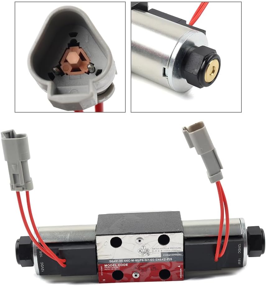 YIJIA ローダーバルブソレノイドグループ 12V 223-8181 メタルシルバー YIJIA ローダーバルブソレノイドグループ 12V 223-8181 メタルシルバー